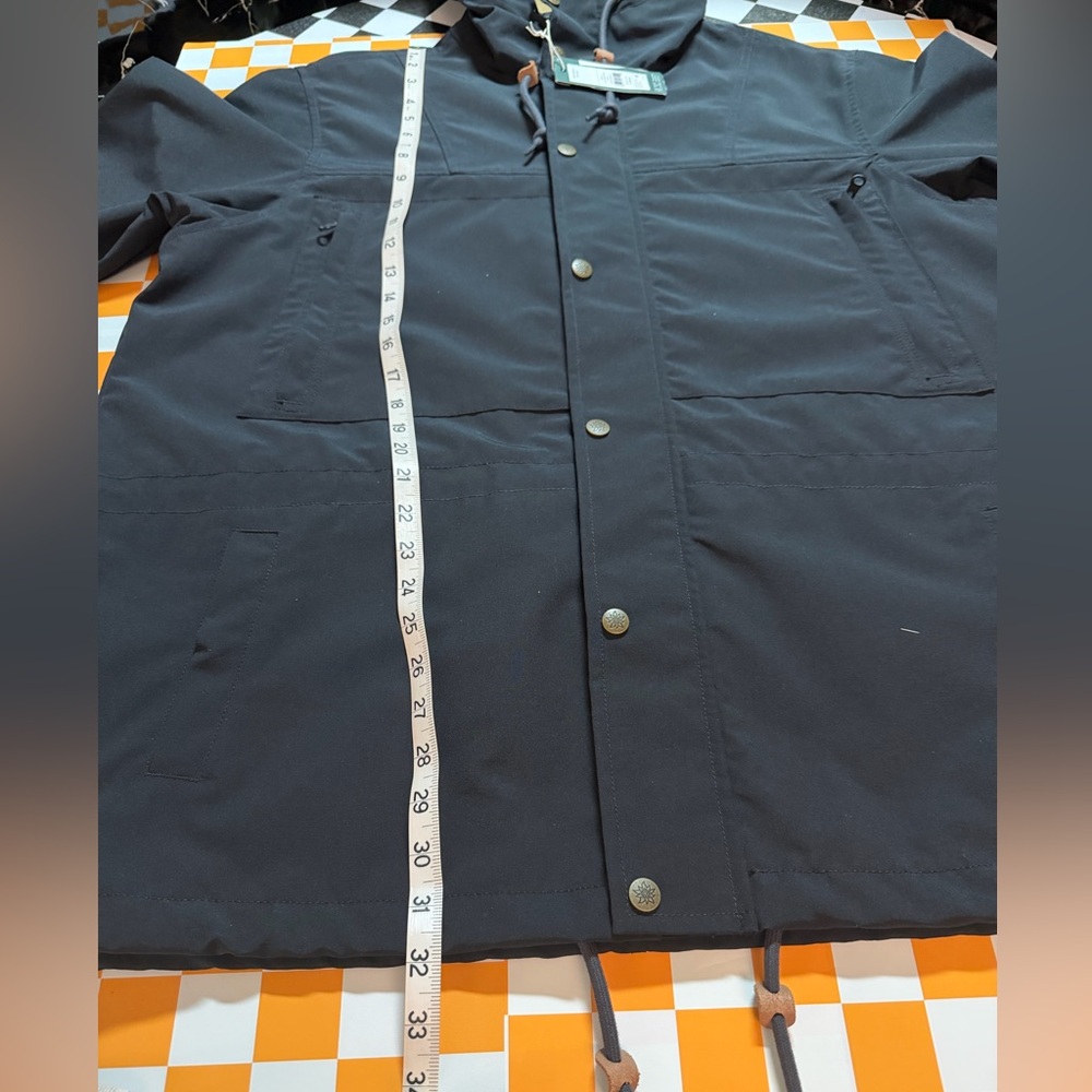 Alpine Design Sport Jacket Mens L Black Hood Rain Wind Water Resistant MSRP$128 - Picture 7 of 11